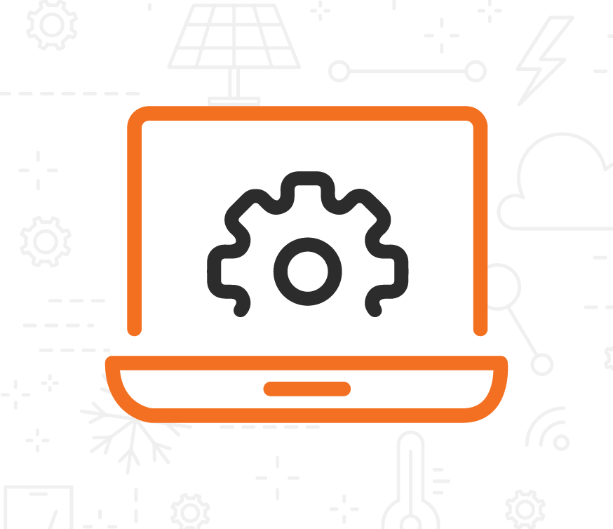 Icon of a laptop. 