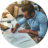 Automatic Door Services team member scheduling 14-point door inspection